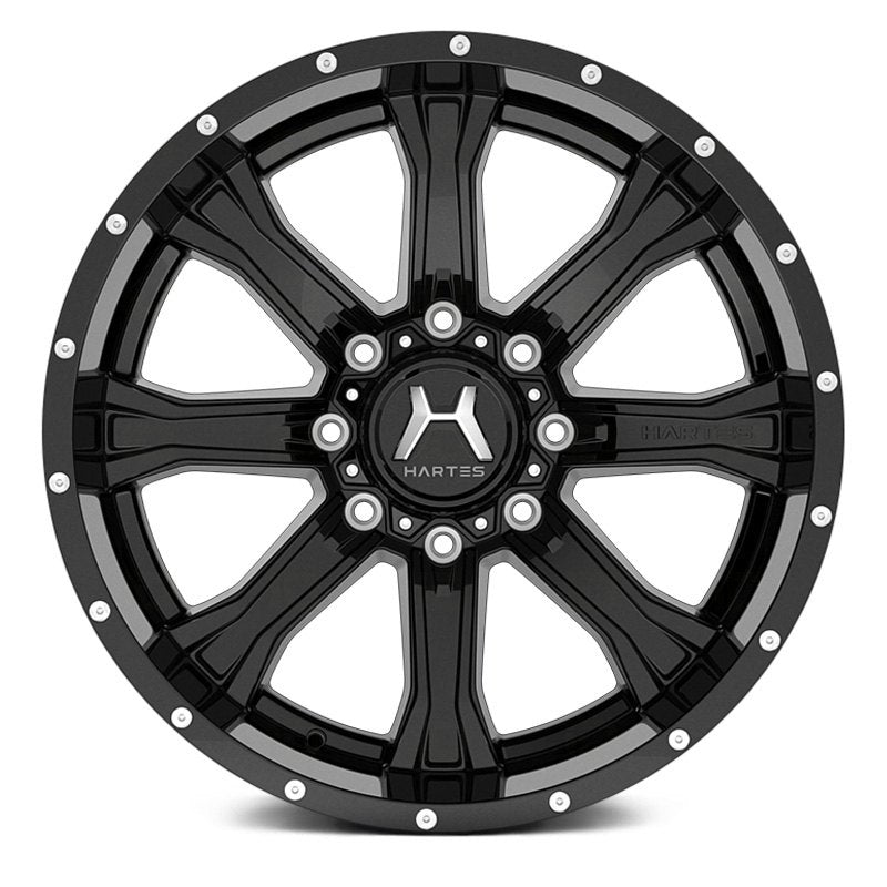 22X12 HARTES METAL 711 STRIKE WHEELS 6X5.5(139.7) & 6X135 -44 Offset