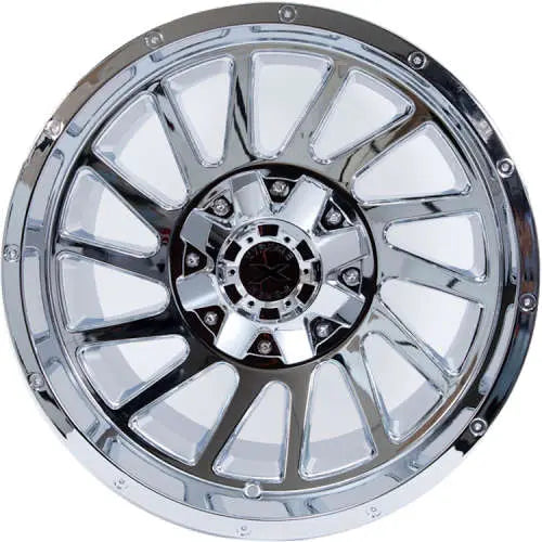 20X10 XTREME FORCE TWIST WHEELS 5X5.5(139.7) & 5X150 -25 OFFSET - CHROME