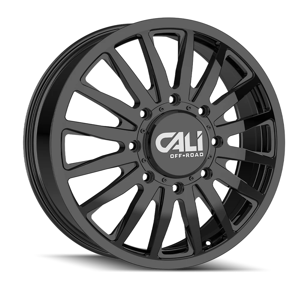 CALI OFF-ROAD SUMMIT 9110D DUALLY WHEELS 8X200 - GLOSS BLACK - SET OF 6