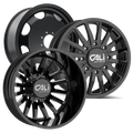 CALI OFF-ROAD SUMMIT 9110D DUALLY WHEELS 8X200 - GLOSS BLACK - SET OF 6