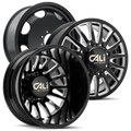 CALI OFF-ROAD SUMMIT 9110 DUALLY WHEELS 8X200 - GLOSS BLACK & MILED - SET OF 6