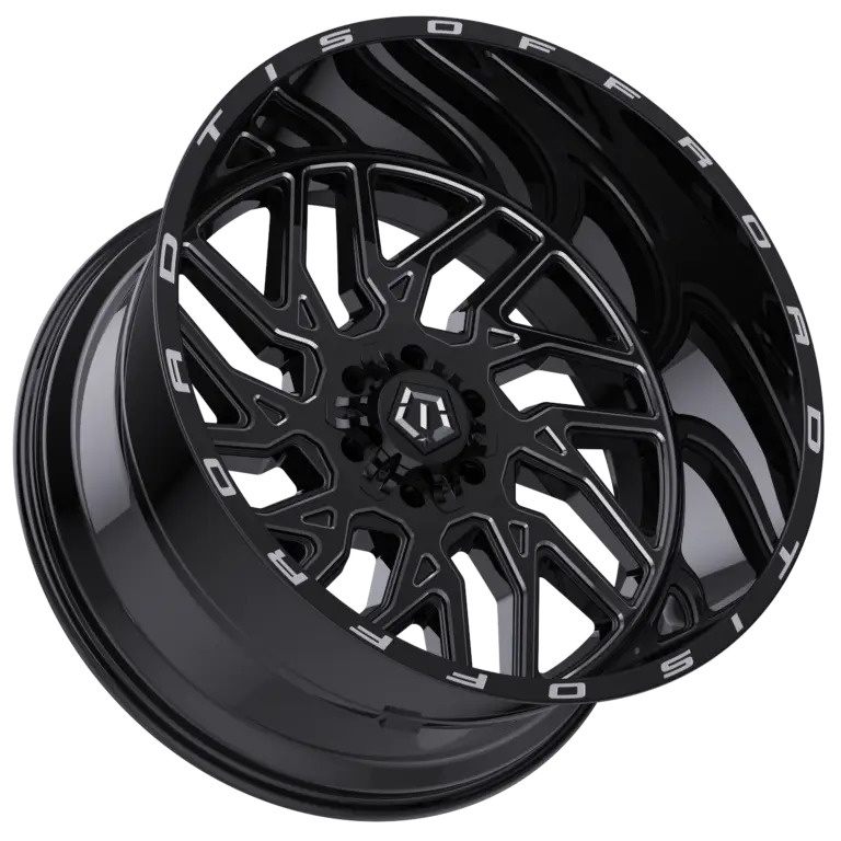 TIS OFF-ROAD 544BM WHEELS 8X170 - GLOSS BLACK & MILLED