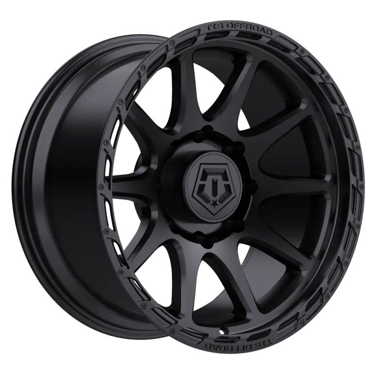 17X9 TIS 563B OFF-ROAD WHEELS - 6X135 WITH -12 OFFSET - SATIN BLACK