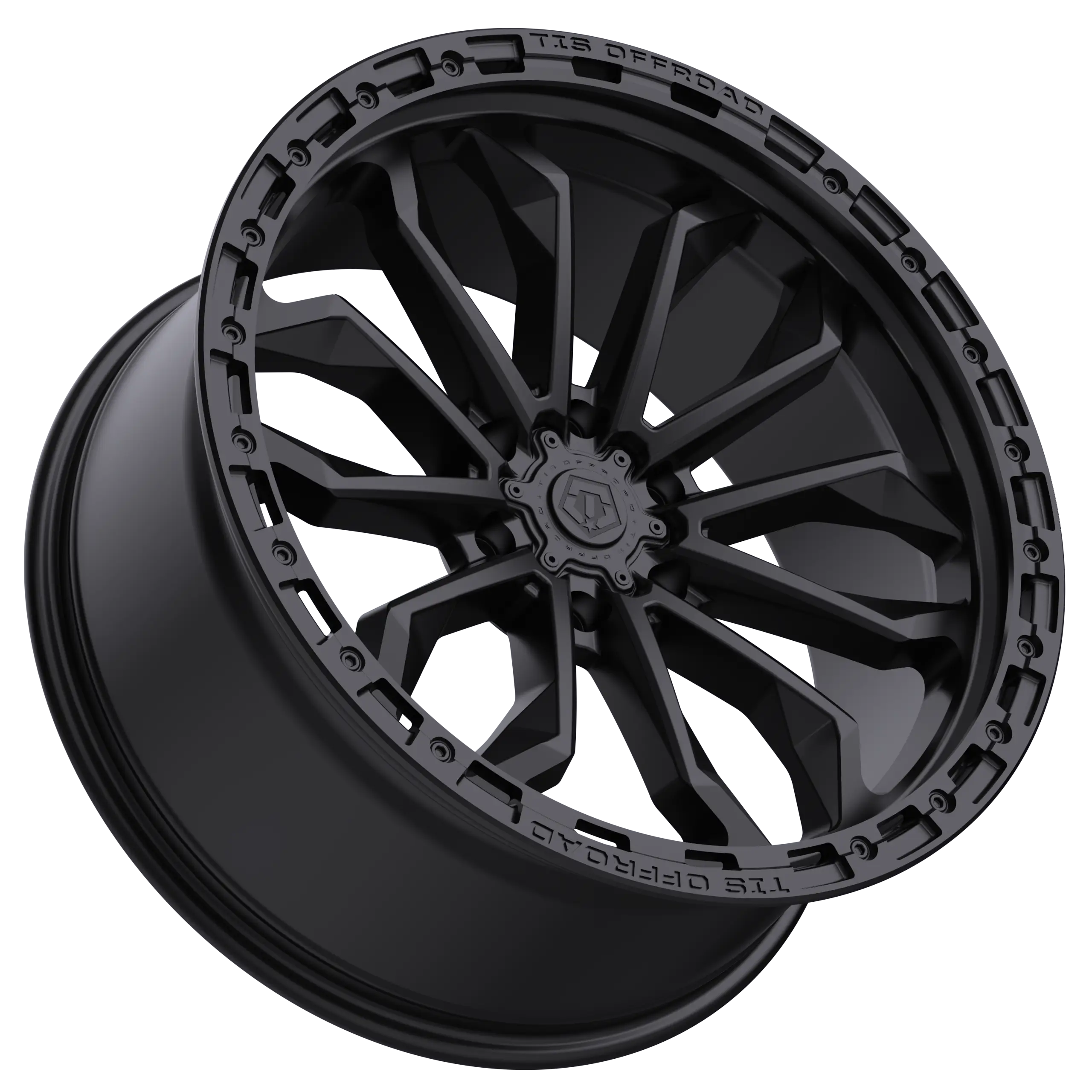 17X9 TIS 556SB OFF-ROAD WHEELS - 6X135 WITH -12 OFFSET - SATIN BLACK