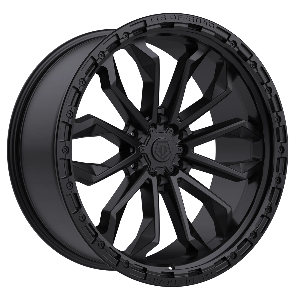 20X10 TIS OFF-ROAD 556SB WHEELS 8X6.5(165.1) -20 OFFSET - SATIN BLACK