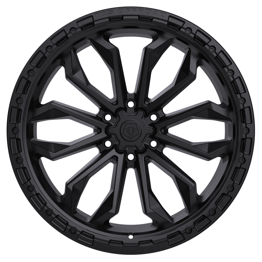 20X10 TIS OFF-ROAD 556SB WHEELS 8X6.5(165.1) -20 OFFSET - SATIN BLACK