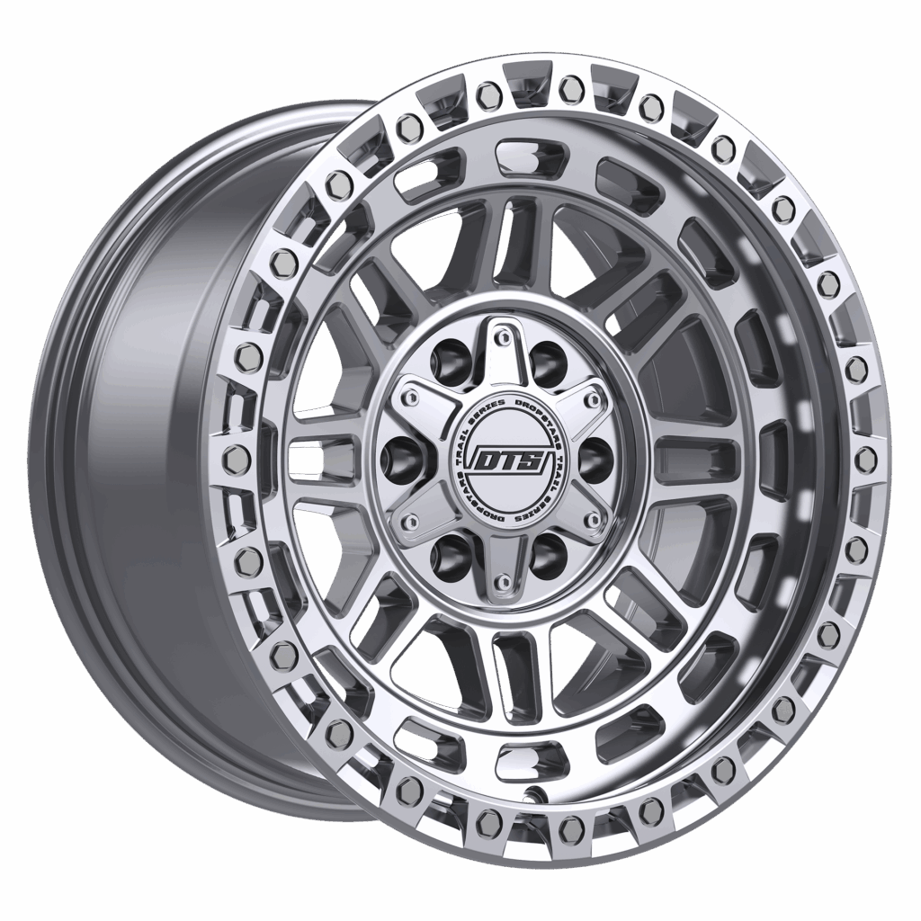 DROPSTAR TRAIL SERIES 603MS WHEELS 5X5.0(127) & 5X5.5(139.7) - MACHINED SILVER