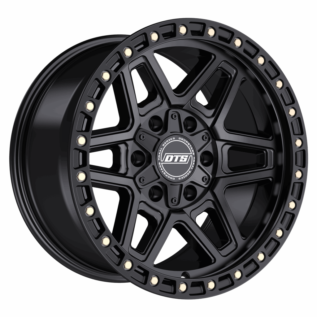 Dropstars Trail Series 602SB 18x9 Cast Aluminum Wheel with 5x5.00/5x5.50 Bolt Pattern and -12 Offset