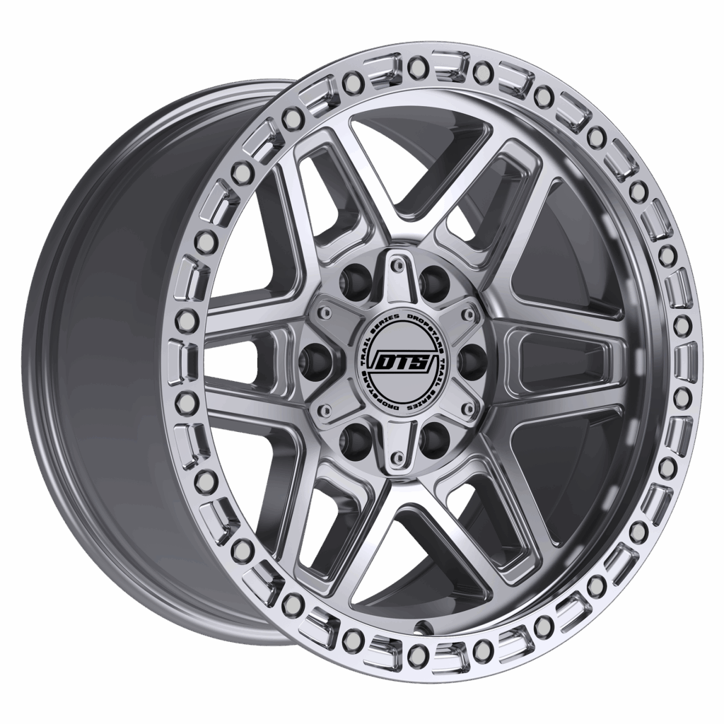 DROPSTAR TRAIL SERIES 602MS WHEELS 5X5(127) & 5X5.5(139.7) - MACHINED SILVER
