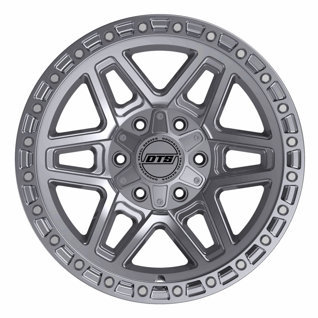 DROPSTAR TRAIL SERIES 602MS WHEELS 5X5(127) & 5X5.5(139.7) - MACHINED SILVER