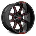 20X10 MOTO METAL MO970 WHEELS 5X5.5(139.7) & 5X5(127), -24 Offset - Set of 5