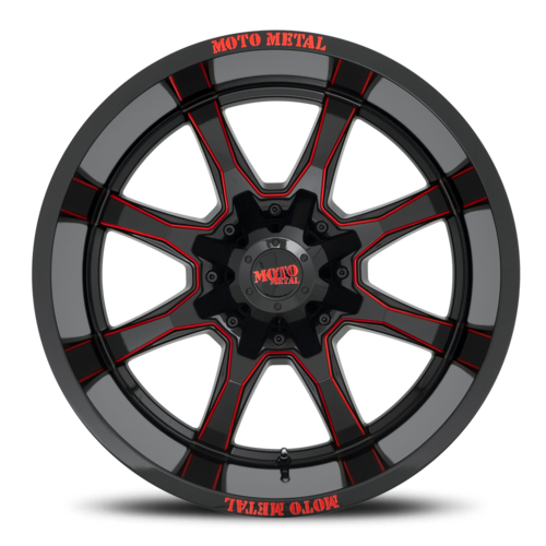 20X10 MOTO METAL MO970 WHEELS 5X5.5(139.7) & 5X5(127), -24 Offset - Set of 5