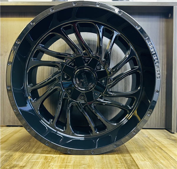 22X12 LEGION OFF-ROAD L2 WHEELS, -44 Offset, 8X170, GLOSS BLACK