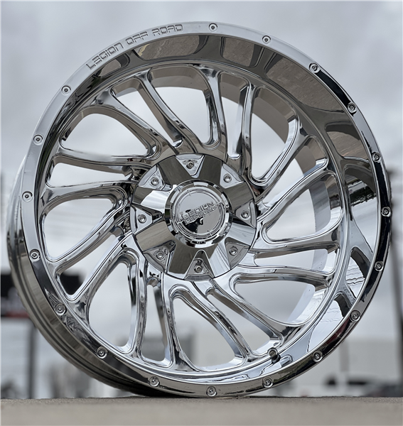 22X12 LEGION OFF-ROAD L2 WHEELS, -44 Offset, 8X170, CHROME