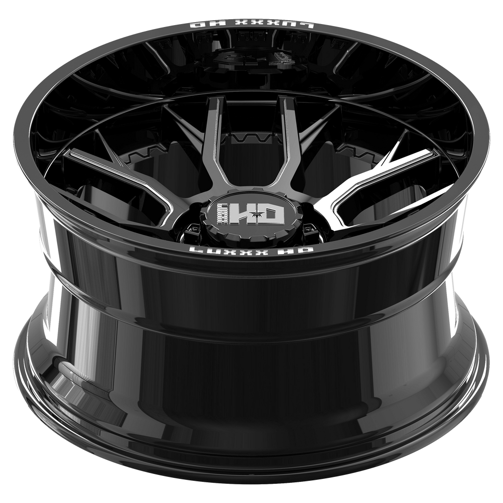 LUXXX LHD39 WHEELS 8X170 - GLOSS BLACK & MILLED