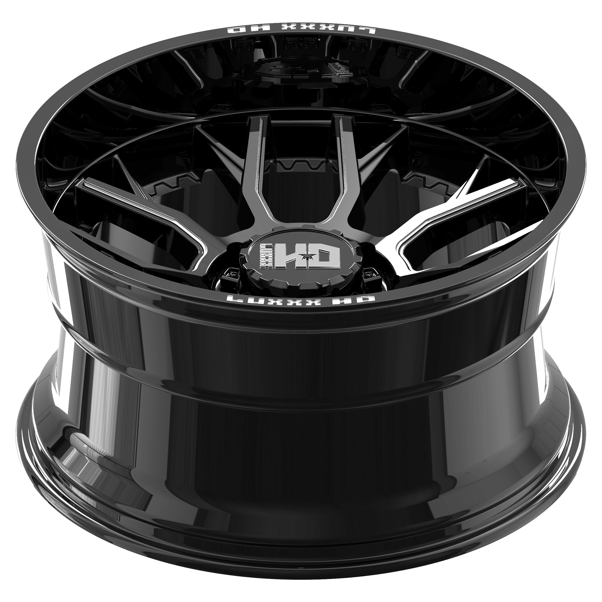 LUXXX LHD39 WHEELS 8X170 - GLOSS BLACK & MILLED
