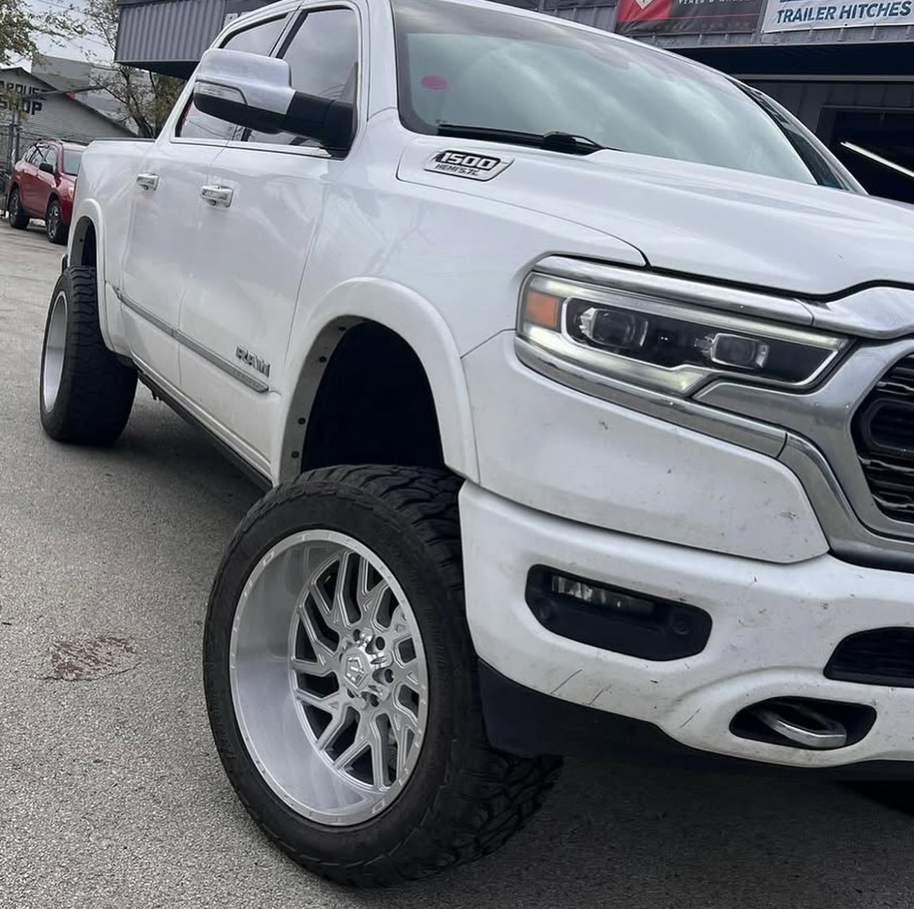 22X12 TIS OFF-ROAD 544BSM WHEELS 8X180, -44 OFFSET - SILVER BRUSHED