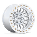 KMC KM239 Impact Beadlock 17x9 Inch Wheel with Machined Finish, 5x127 Bolt Pattern, -12 Offset, 71.50 Center Bore