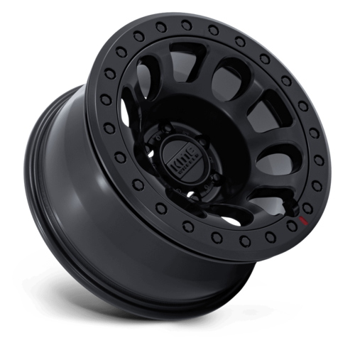 KMC E25 Beadlock 17x9 Inch Wheel with Blackout Finish and -12 Offset