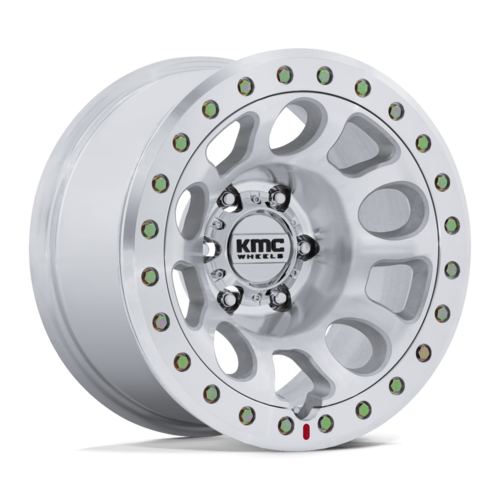 KMC E25 Beadlock 17x9 Wheel with Machined Finish and -12 Offset