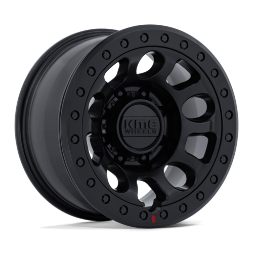 KMC E25 Beadlock 17x9 Blackout Wheel with -38 Offset and 8x165.1 Bolt Pattern