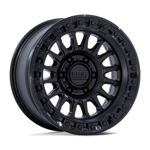 KMC IMS 20x9 Matte Black with Gloss Black Lip Wheel - 6x139.7 Bolt Pattern, +18 Offset, 106.10mm Center Bore