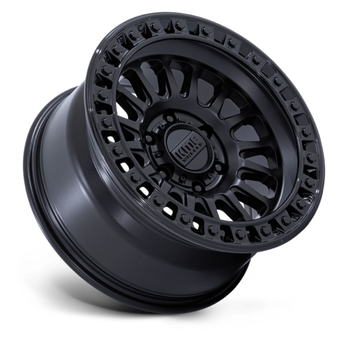 KMC IMS 20x9 Matte Black with Gloss Black Lip Wheel - 8x165.1 Bolt Pattern, +0 Offset, 125.10 Center Bore
