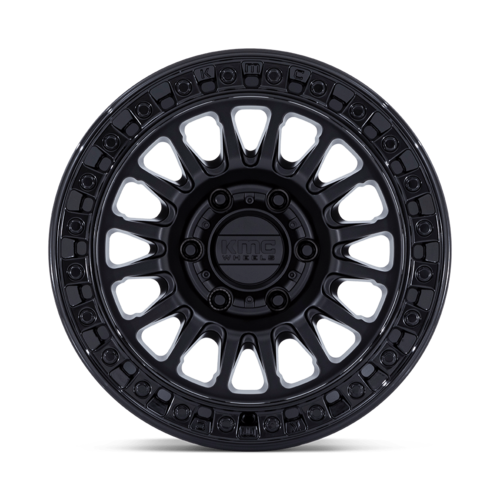 KMC KM552 IMS 20x9 Matte Black with Gloss Black Lip Wheel for 8x165.1 Bolt Pattern +18 Offset