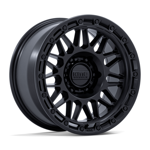 KMC KM555 Attack 17x8.5 Matte Black Off-Road Wheel with 5x127 Bolt Pattern and -10 Offset