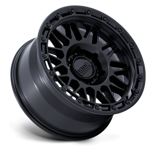 KMC KM555 Attack 17x8.5 Matte Black Alloy Wheel with 6x139.7 Bolt Pattern and Zero Offset