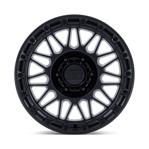 KMC KM555 Attack 17x8.5 Matte Black Wheel with 6x139.7 Bolt Pattern and +25 Offset