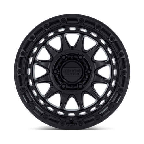 KMC KM556 CRUX 17x8.5 Blackout Off-Road Wheel with 6x114.3 Bolt Pattern and +25 Offset