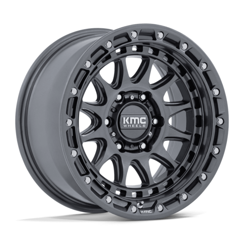 KMC KM556 CRUX 17x8.5 Inch Gloss Gunmetal Aluminum Wheel for 6x139.7 Bolt Pattern with +25 Offset and 106.10mm Center Bore