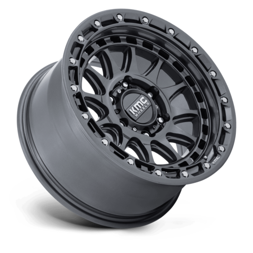 KMC KM556 CRUX 17x8.5 Inch Gloss Gunmetal Alloy Wheel with 6x139.7 Bolt Pattern and +0 Offset