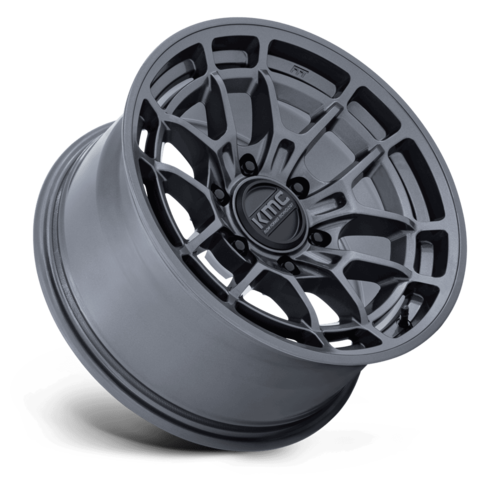 KMC KM732 Archer 17x8.5 Inch Gloss Anthracite Wheel with 6x139.7 Bolt Pattern and 0 Offset