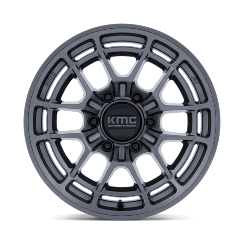 KMC KM732 Archer 17x8.5 Inch Gloss Anthracite Wheel with 6x139.7 Bolt Pattern and 0 Offset