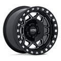 KMC Powersports KS241 TORX UTV Beadlock 15x8 Wheel with Gloss Black Milled Finish