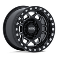 KMC Powersports KS241 TORX UTV Beadlock Wheel - 15x8 Inches, 6x139.7 Bolt Pattern, Gloss Black Milled Finish
