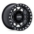 KMC Powersports KS241 TORX UTV Beadlock Wheel - 15x7, 4x137 Bolt Pattern, +38mm Offset, Gloss Black Milled Finish