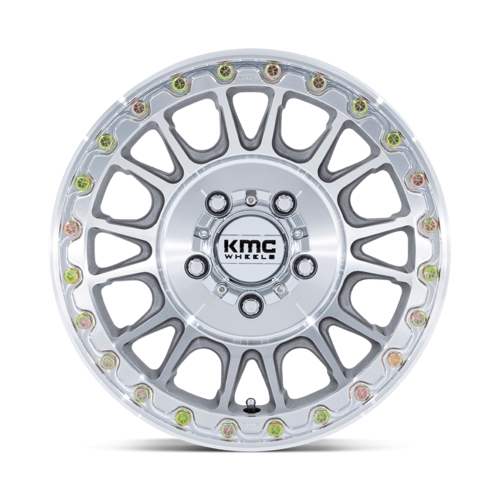 KMC Powersports Impact UTV Beadlock Wheel 15x8 - Machined Finish, 4x156 Bolt Pattern, +0 Offset