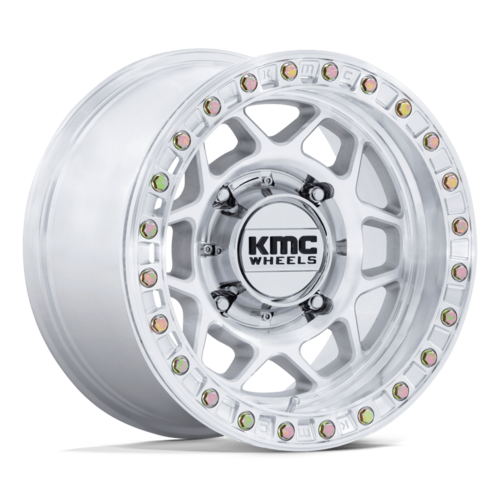 KMC Powersports KS241 TORX UTV Beadlock 15x7 Wheel with Machined Finish and 6x139.7 Bolt Pattern