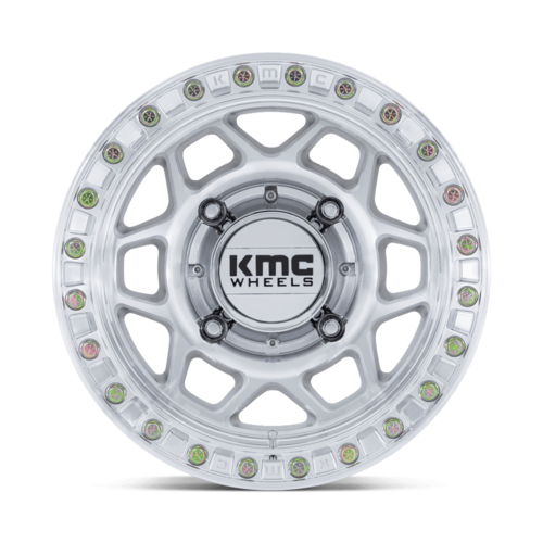 KMC Powersports KS241 TORX UTV Beadlock 15x7 Wheel with Machined Finish and 6x139.7 Bolt Pattern