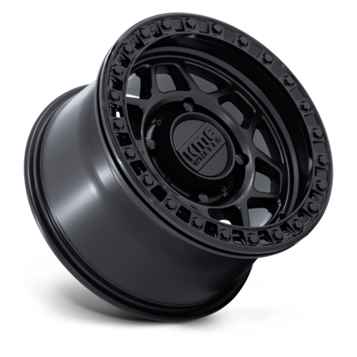 KMC Powersports KS241 TORX UTV Beadlock Wheel - 15x7 Inches, 4x137 Bolt Pattern, Matte Black with Gloss Black Ring, Offset +38