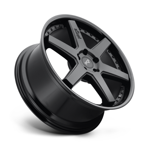 Niche 1PC M192 ALTAIR 22x10 Wheel with 6x135 Bolt Pattern and 87.10mm Center Bore in Gloss Black Matte Finish