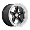 American Racing Vintage VN514 Groove 18x8 Gloss Black Milled Wheel with Diamond Cut Lip and 5x120.65 Bolt Pattern