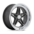 American Racing Vintage VN514 Groove 18x10 Wheel with Anthracite Finish and Diamond Cut Lip