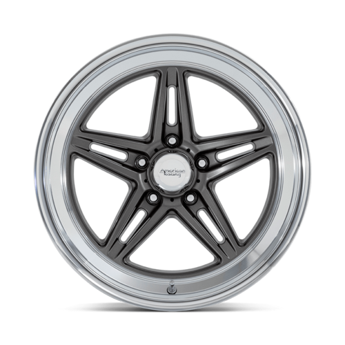 American Racing Vintage VN514 Groove 20x10 Anthracite Diamond Cut Lip Wheel
