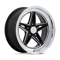 American Racing Vintage VN514 Groove 18x10 Inch Gloss Black with Diamond Cut Lip Wheels
