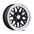 American Racing Vintage VN516 G-FORCE 18x7 Inch Gloss Black Wheel with Diamond Cut Lip, 5x120.65 Bolt Pattern, +0 Offset