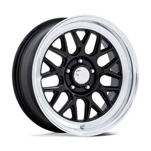 American Racing Vintage VN516 G-FORCE 17x9 Inch Gloss Black Wheel with Diamond Cut Lip, 5x114.3 Bolt Pattern, +0 Offset